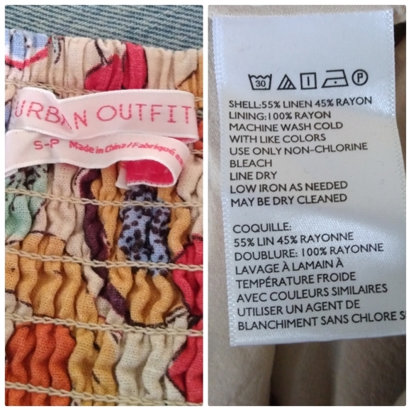 UO Amber Button-Down Linen Midi Dress-Size S - Picture 5 of 5